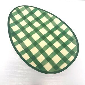 Target Bullseye Playground Easter Spring Egg Shaped Serving Platter, Green